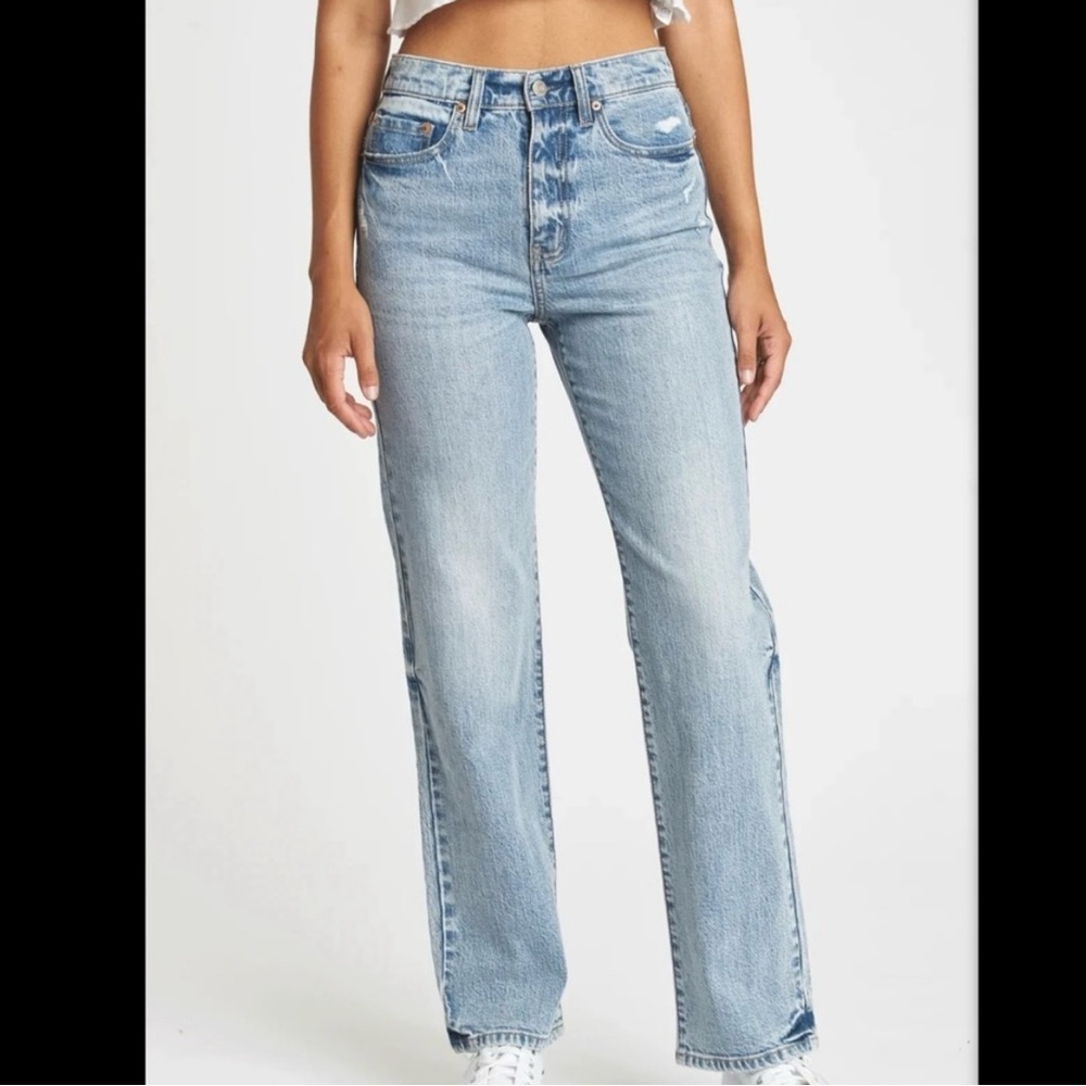 DAZE Denim High Rise Straight Leg Women’s Jeans “Tough Love” Size 25